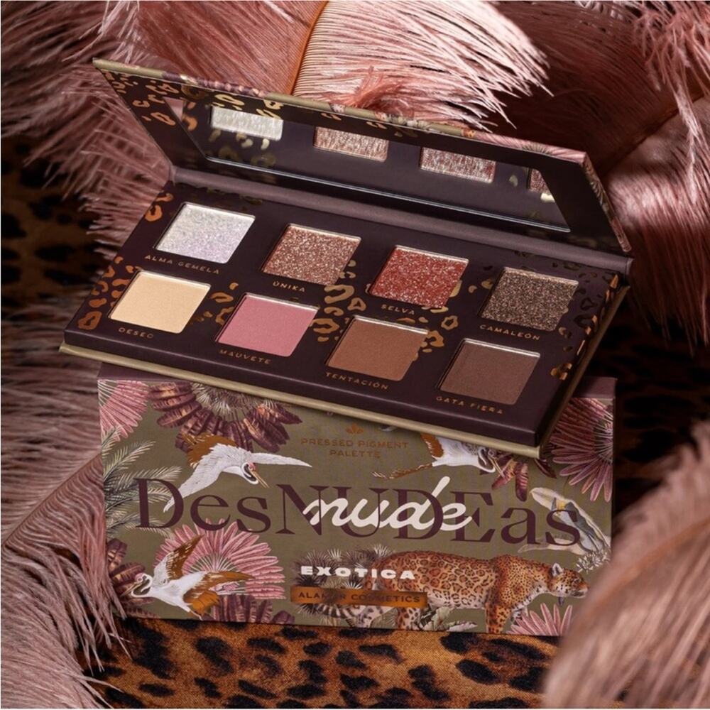 NEW Alamar Cosmetics DesNUDEas Exotica Eyeshadow Palette, 8 shades
